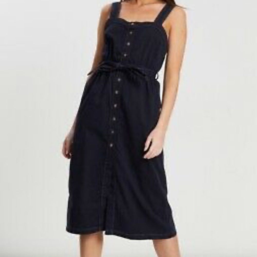 NWT BDG UO Cordelia Twill MIDI Dress - M